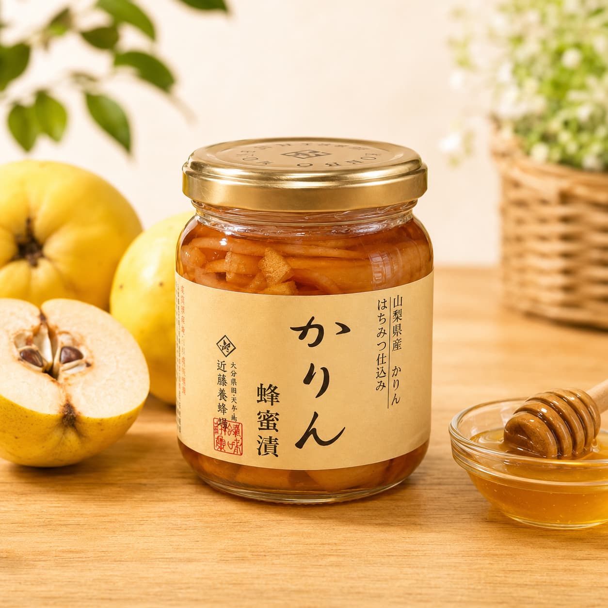 近藤養蜂場 かりん蜂蜜漬 280g